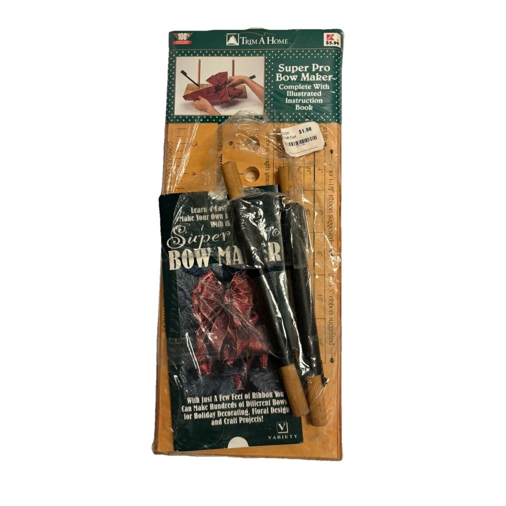 Trim A Home Super Pro Bow Maker Wooden Ribbon Bow Making Kit
